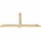 Ekena Millwork Eugene Rough Sawn Timber Gable Bracket, Douglas Fir, 60"W x 30"H x 2"D x 4"F, 12/12 Pitch GBW060X30X0204EUG00RDF - alternate 2
